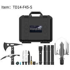 Multifunctional Foldable Tactical Shovel Emergency Tool for Camping TD14-F45-S 