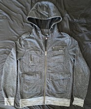 Element Skateboarding M Zip Up Hoodie Y2K Vintage Multi Pocket Skater Jacket