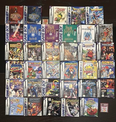 Gameboy + GBA Games - Choose Your Game (Some games not shown in main photo)