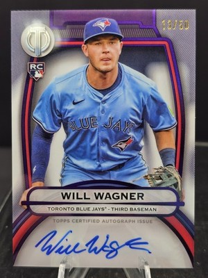 2025 Topps Tribute #TA-WW Will Wagner Tribute Autographs Purple #/50