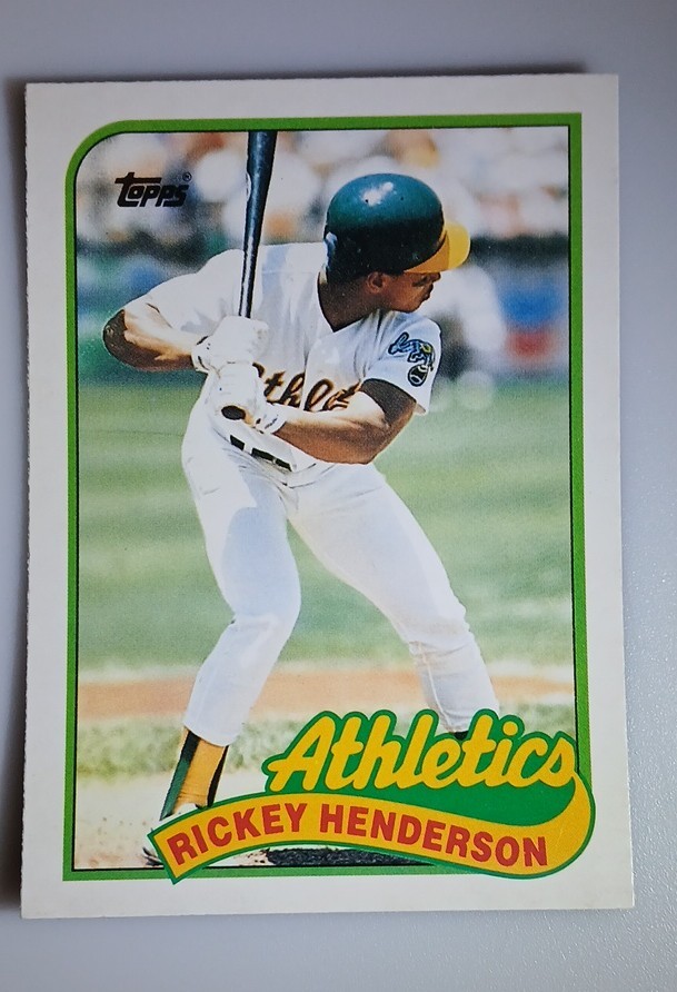 1989 Topps Traded - Rickey Henderson #48T Collector's Edition (Tiffany)