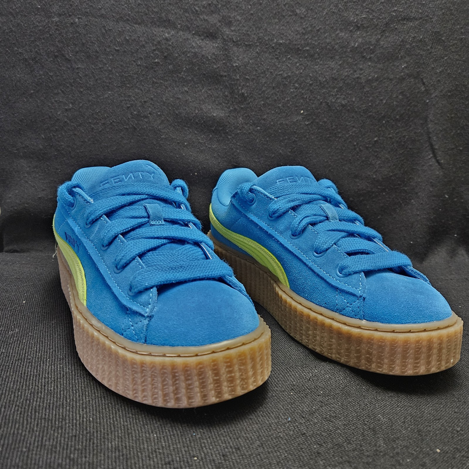 PUMA x Fenty Creeper Phatty Womens Casual Shoes, Blue Suede Size 5.5 thumbnail 4