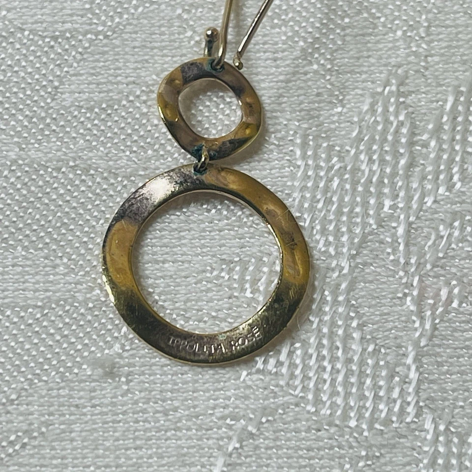 Ippolita Rosé Wavy Hoop Earrings Sterling Silver with 24K Rose Gold Overlay - Image 4 of 4