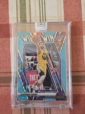 2020-21 Steph Curry Will To Win Mosaic FlourescentBlue /15 Panini SEALED