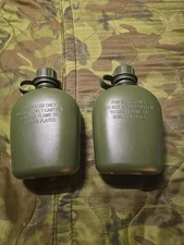 Vietnam War Style US Canteen Lot Of 2 Repro Reenactment Looks Like Rhodesian/SA!