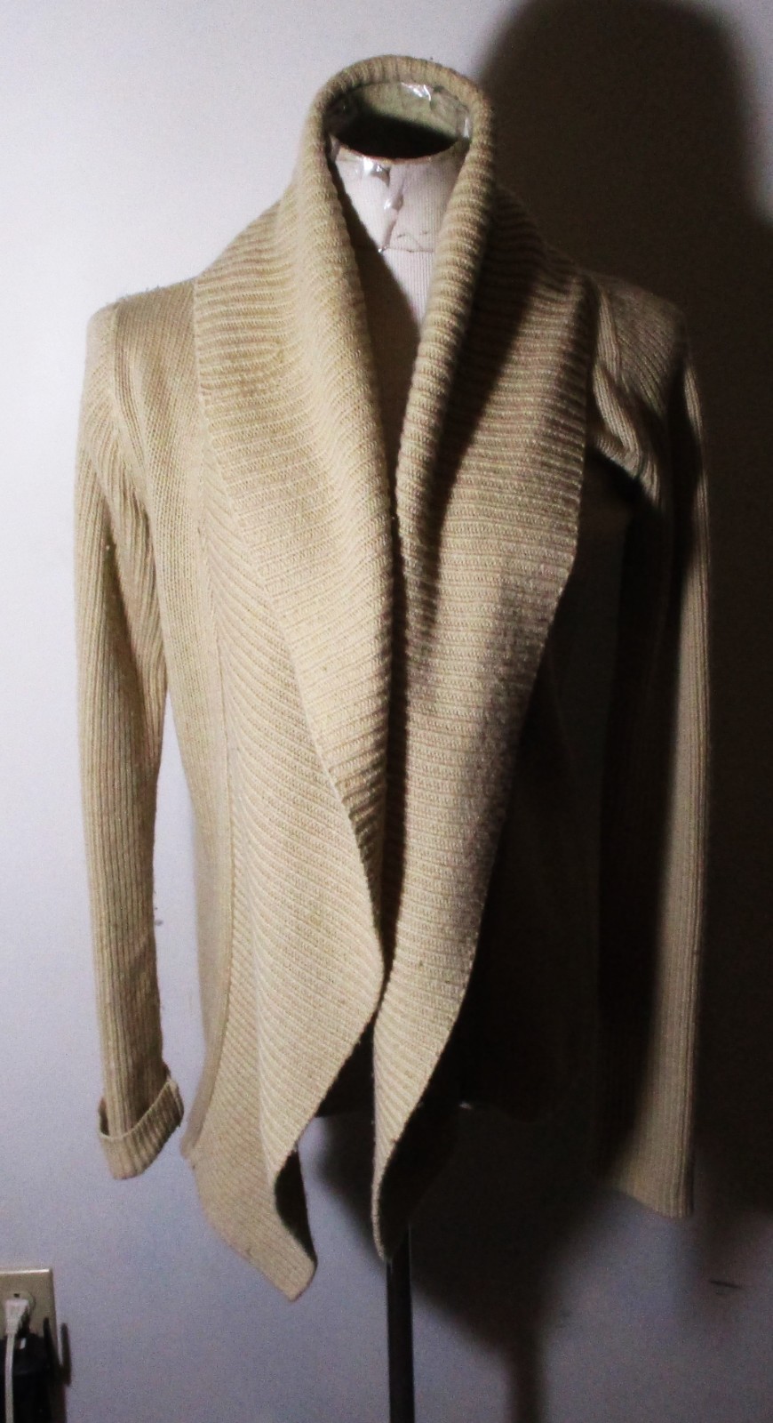 ABERCROMBIE & FITCH Tan Alpaca Cardigan Wrap Sweater Women's Size M