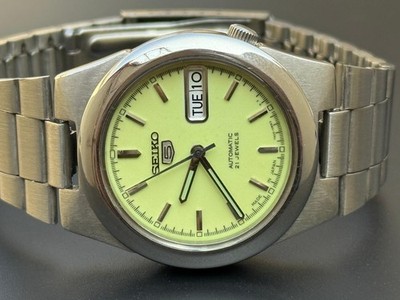 Vintage Seiko 5 grün Herrenuhr Seiko Day-Date Japan S-62