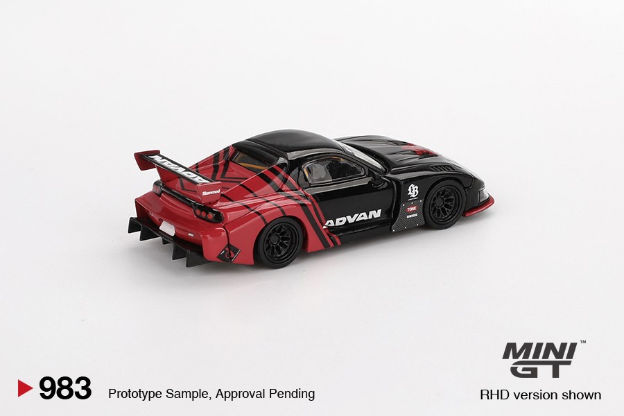 Mini GT #983 Mazda RX-7 LB-Super Silhouette Advan RHD Model