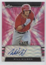 2019 Leaf Metal Draft Pink Wave 9/10 Will Wilson #BA-WW1 Auto nd3