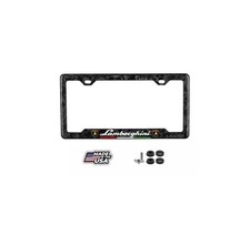 Lamborghini 100% Real Carbon Fiber License Plate Frame