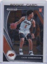 CADE CUNNINGHAM ROOKIE CARD 2021 PRIZM Draft Picks RC Detroit Pistons OSU COWBOY