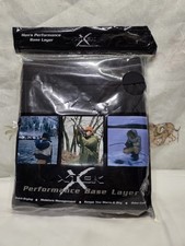 XTEK Performance Base Layer Bottoms Ski Winter Outdoor Sports Black Sz Large NWT