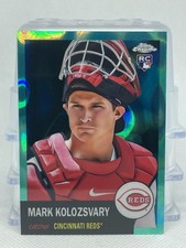 2022 Chrome Platinum Anniversary Aqua Lava Refractor #55 Mark Kolozsvary /299 RC