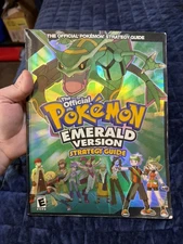 Pokemon Emerald Version Holographic Strategy Guide RARE 2005 No Poster 