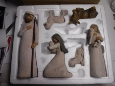 26005 DEMDACO Willow Tree Nativity 6pc Mary Joseph Susan Lordi  2002