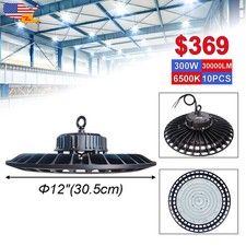 300 Watt High Bay Led Light 6500K Warehouse Workshop Commercial High Mount Light