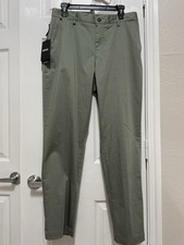Hugo Boss P-Penn-W-CW-232F Relaxed-Fit Pants in Open Green Color Size 36R .