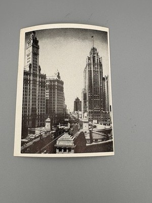 Wrigley Building and the Tribune Tower Vintage Photo Early 1900s Intersection