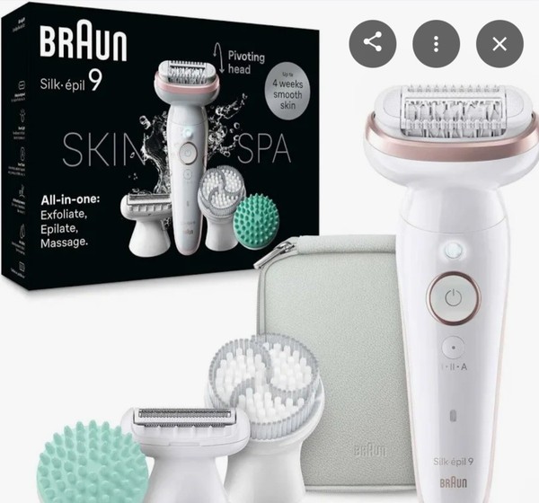 Braun Silk Epil 9 Todo en Uno Depilación Más 6 Extras Accesorios Sellado Nuevo.