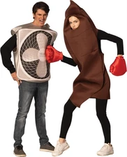 Sh!t Hits the Fan Couples Costume Adult Funny Novelty Gag Halloween Costume