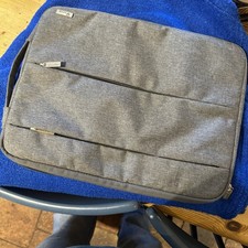 Grey Laptop Case Zipped With 3 Pockets- New/ Unused