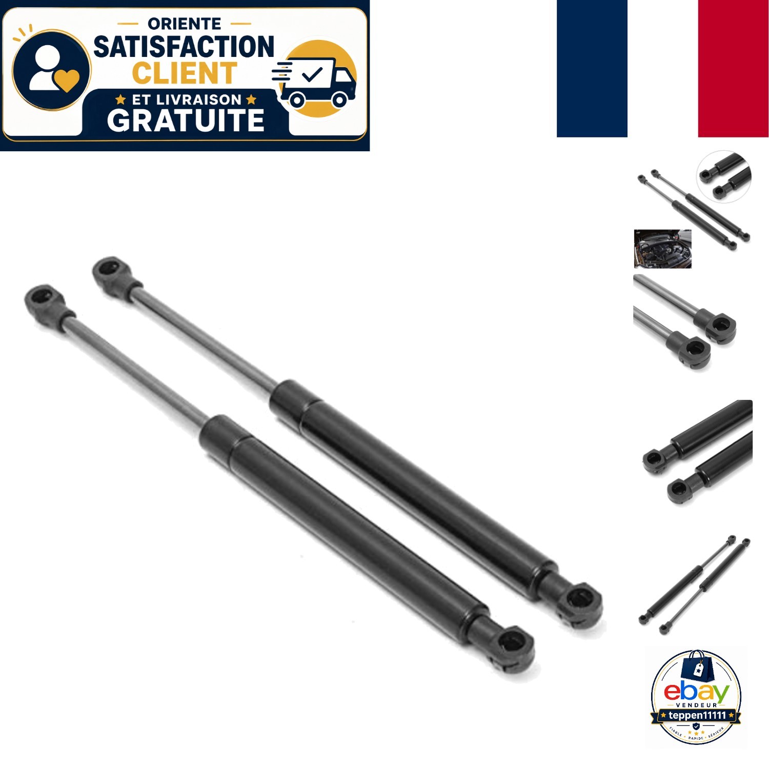 Amortisseurs de capot Vivante 32 cm à levage fluide pour BMW E60