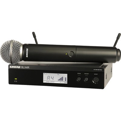 Shure BLX24R/SM58 Wireless System with Rackmount Receiver and SM58 Mic Band J11