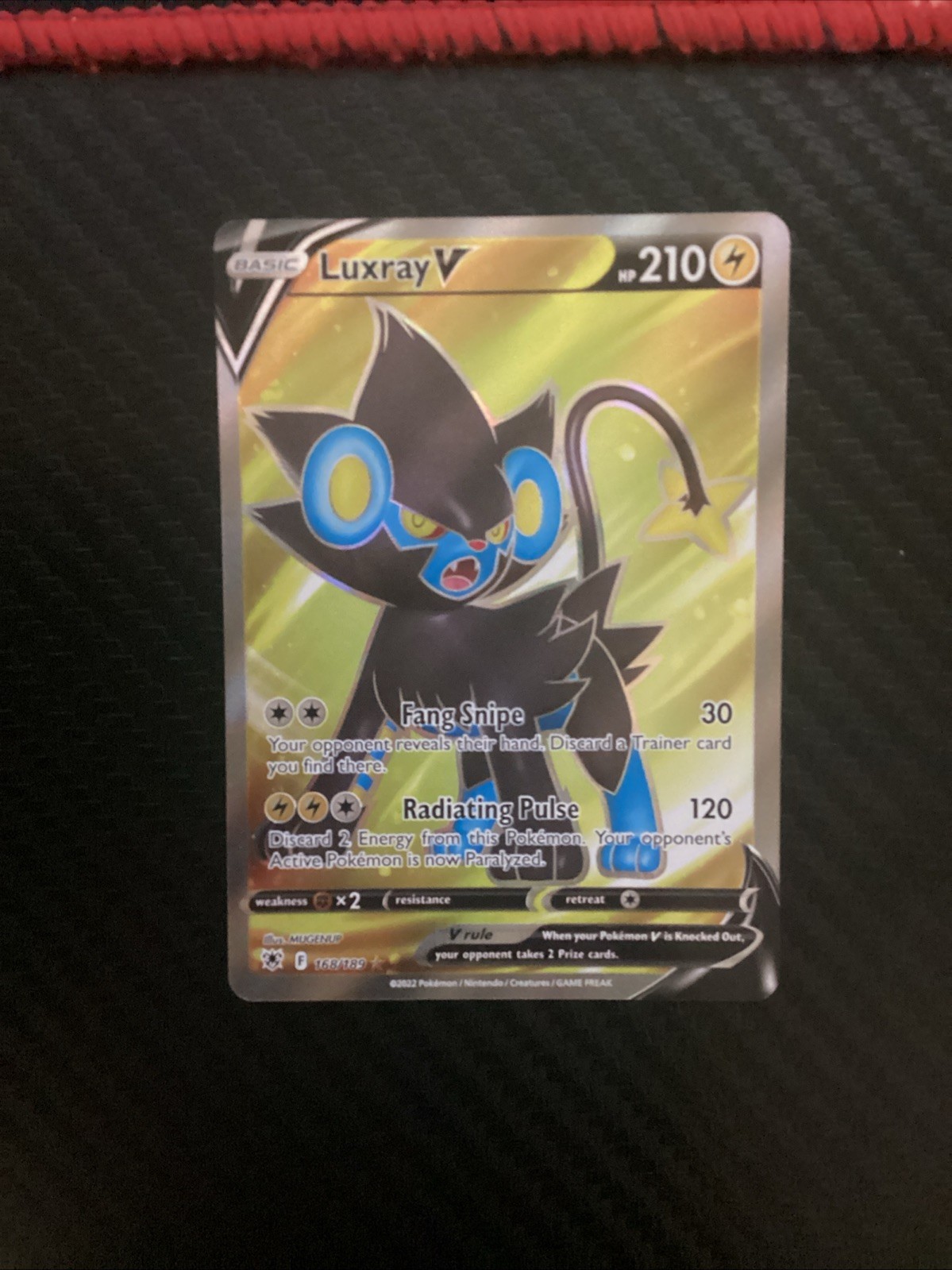 Luxray V (Full Art) Holofoil SWSH10: Astral Radiance 168/189 NM