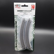 Kato Unitrack 20-172 - Curved Track (Compact/R183-45) (4 Pieces) - Spur N