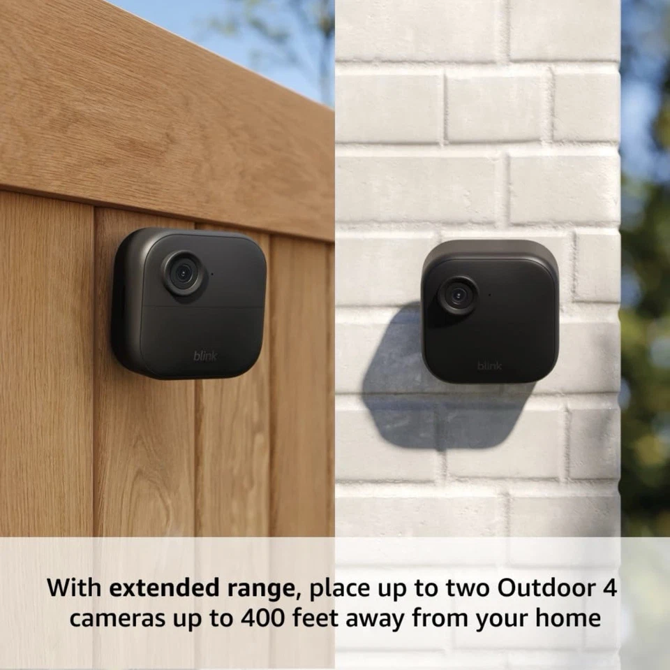 Blink Outdoor 4 XR (Newest Model), 2-Year Battery Wireless Camera w/ 4x Coverage - Image 4 of 4