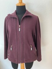 WISSMACH- CHICE STRICK- JACKE- GR. 40- AUBERGINE- PFLAUME- FEINER RIPPENSTRICK