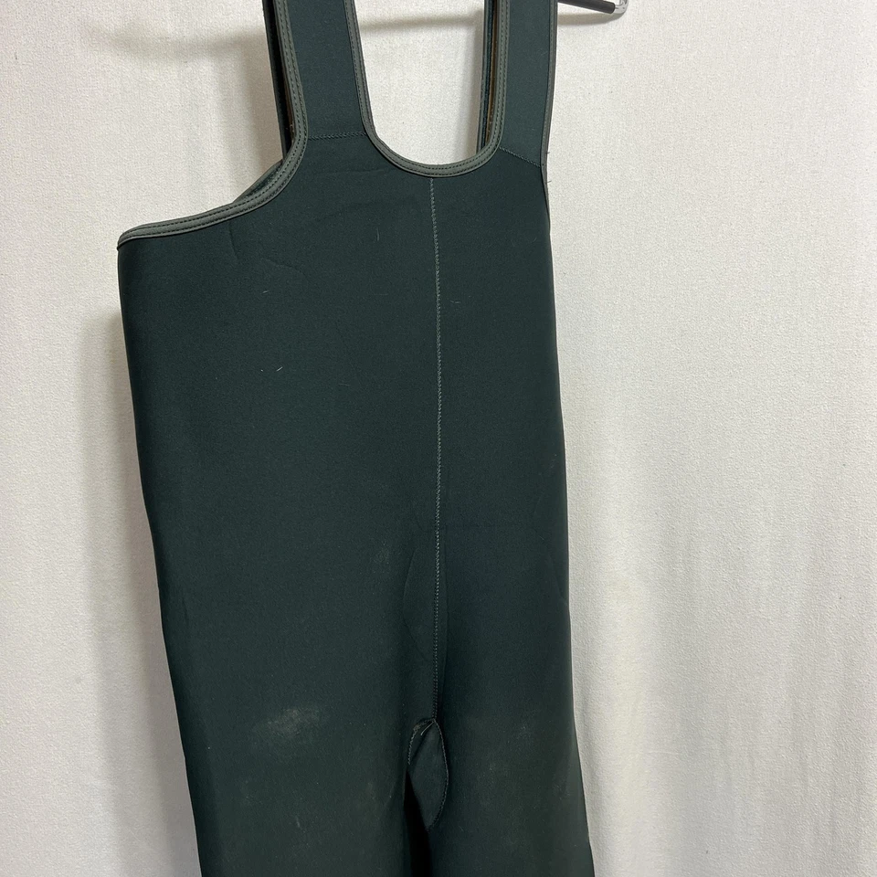 Hodgman Neoprene Chest Waders Men M Stockingfoot Reinforced Knees Green Fishing - Image 3 of 4