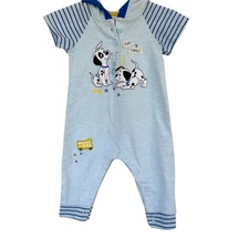 Disney Baby 101 Dalmatians Blue Romper Unisex
