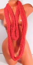 Women's Pink 52"  Infinity Scarf