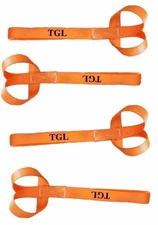 4PK 1" X 18" Soft Loop Tie Down Straps 2,300LB Capacity Motorcycle ATV Tie Downs