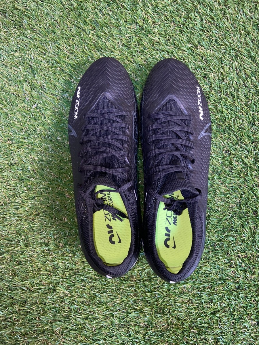 Nike Zoom Vapor 15 Pro FG Soccer Cleats Black Dark Smoke Volt DJ5603-001 Size 10 Nike Zoom Vapor 15 Pro FG Soccer Cleats Black Dark Smoke  main image 3