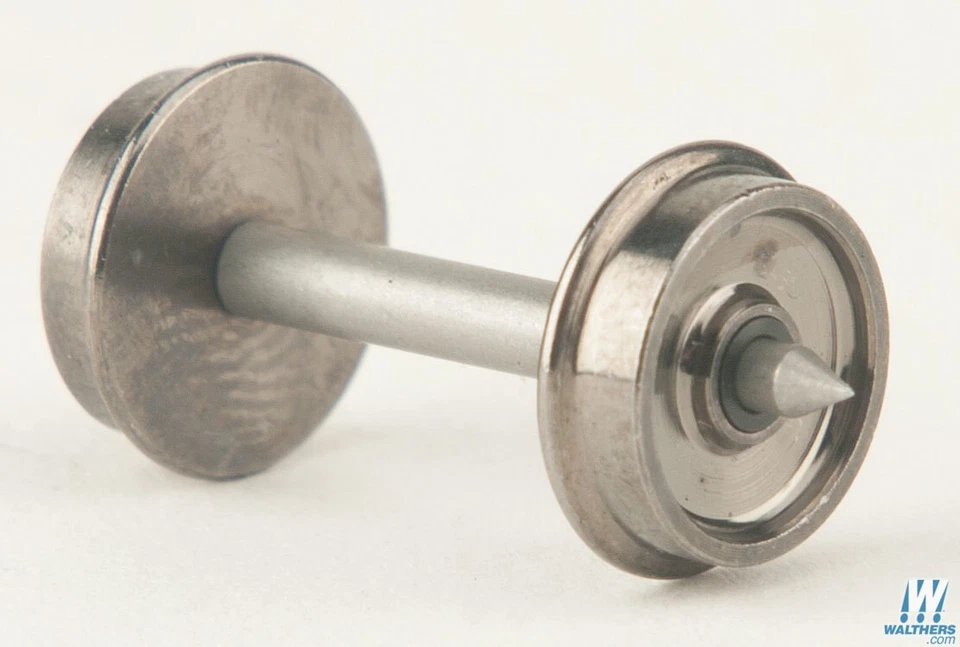 NEW Walthers Proto 33 Turned Metal Wheelsets w/Metal Axles (100) HO FREE US SHIP - Image 2 of 2