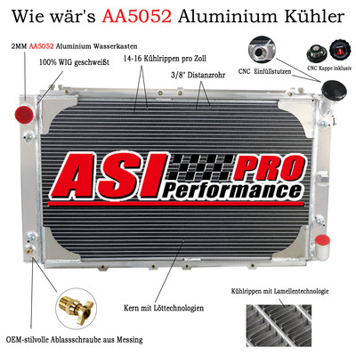 3 Reihe 52mm Aluminum Kühler Für Nissan Patrol GQ Y60 4.2L Petrol TB42 1987-1997
