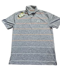 NWT Under Armour Coolswitch Pivot Polo Gray Size Large