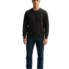 Paul Smith Sweatshirt M Mens Black Pullover Polyester Comfort Regular Solid Crew