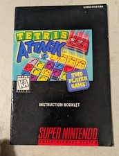 Tetris Attack Super Nintendo SNES, USA   Instruction Booklet / Manual only
