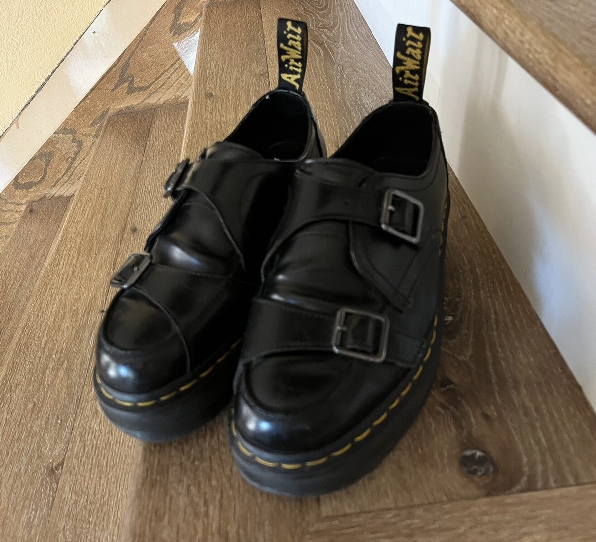 Dr.Martens SIDNEY DBL MONK ブラック 28cm Dr.Martens QUAD CREEPERS SIDNEY DBL MONK BLACK 20FW-I