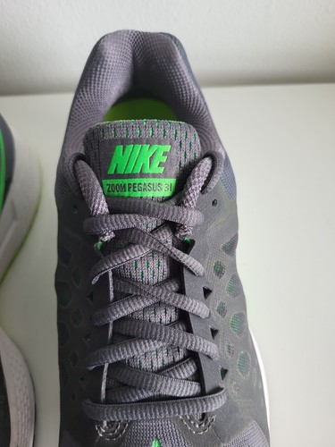 Nike Air Zoom Pegasus 31 men's Running Shoes Dark Gray And Green Sneakers Size 7 - Picture 3 of 8