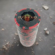 New Blizzard Blizzcon Lot 25 Poker Chip Coins Diablo Employee Giveaway Red Black