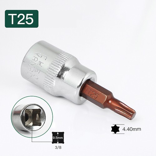 Torx/Hex/Kreuzschlitz/Schlitz Bit-Einsatz 3/8" (9,5mm) Stecknuss Steckschlüssel - Bild 28 von 42