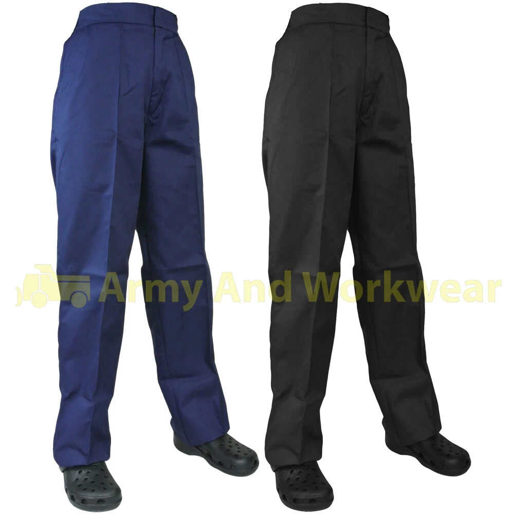 Navy ladies work trousers cheap