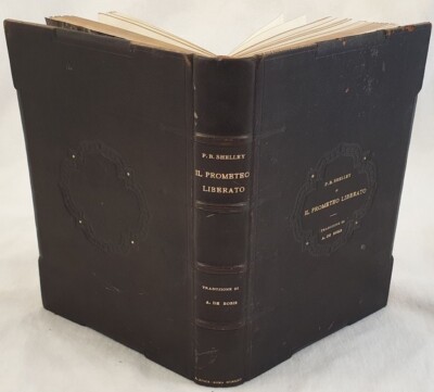 English Literature P. B. Shelley The Prometheus Unbound De Bosis 1922 Numbered