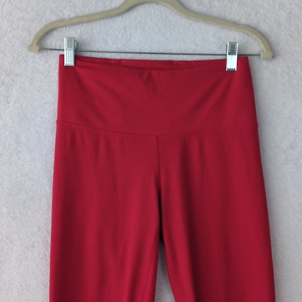 Leggings deportivos de yoga 90 Degrees para mujer rojos vibrantes talla S Foto 2 de 4