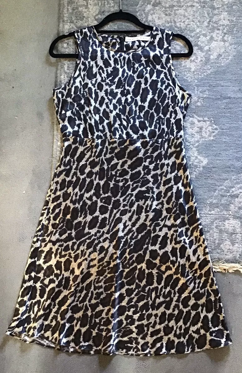 Silky outlet leopard dress