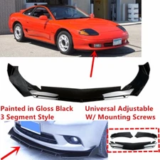 Add-on Universal For 1991-95 Dodge Stealth Front Bumper Lip Splitter Gloss Black